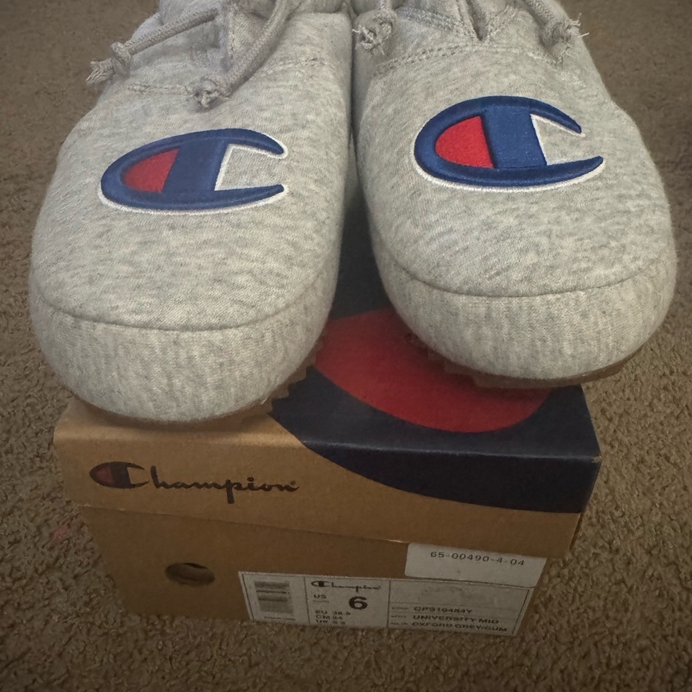 Champion Heather Gray Slip-On Sneakers